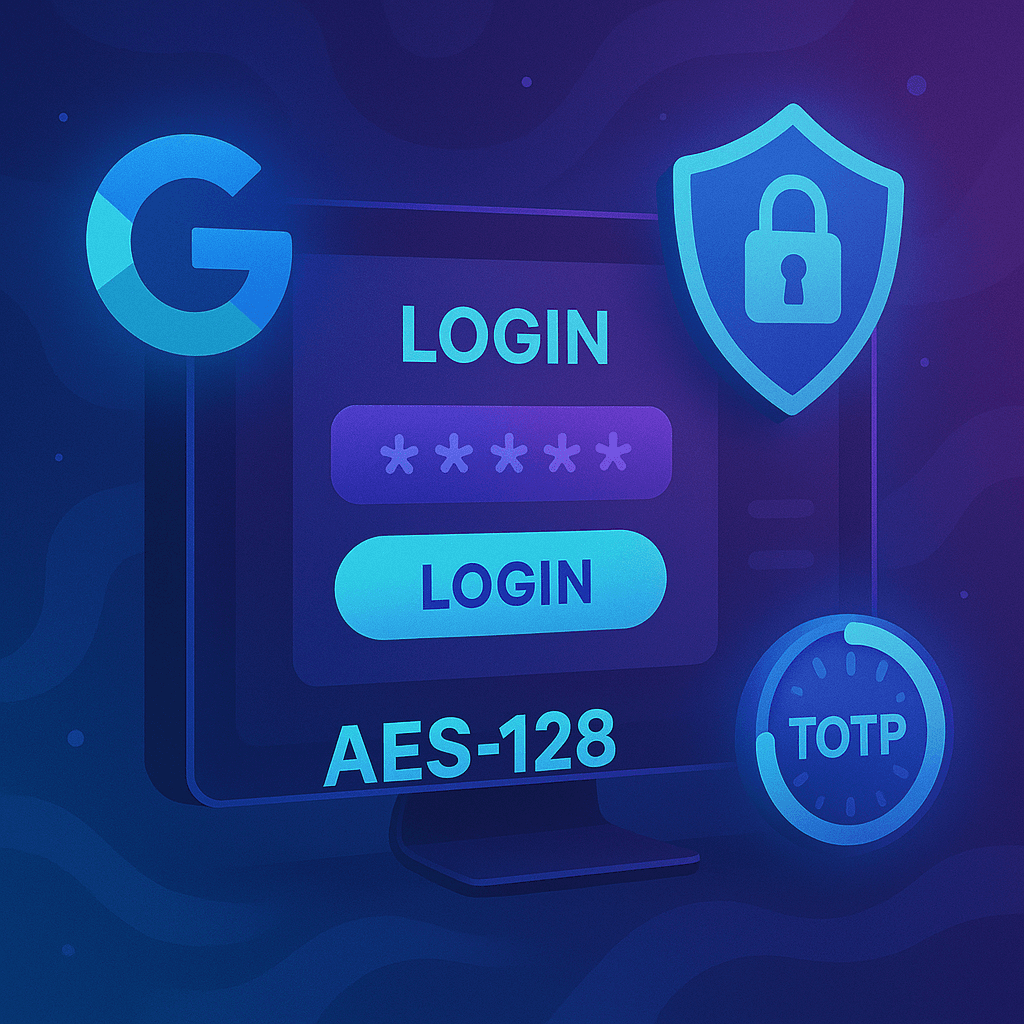 Advanced Multi-Factor Authentication with TOTP & AES-128 Encryption